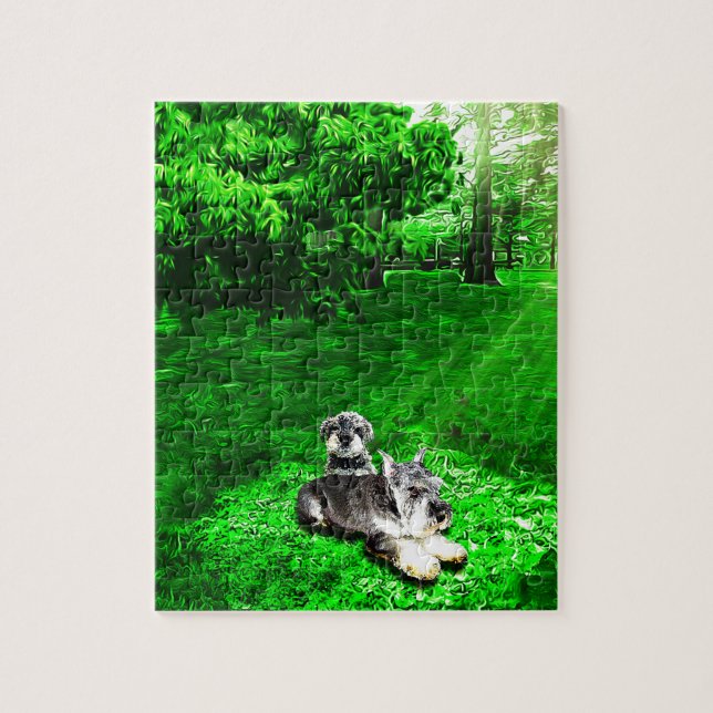 Miniature Schnauzer Jigsaw Puzzle (Vertical)