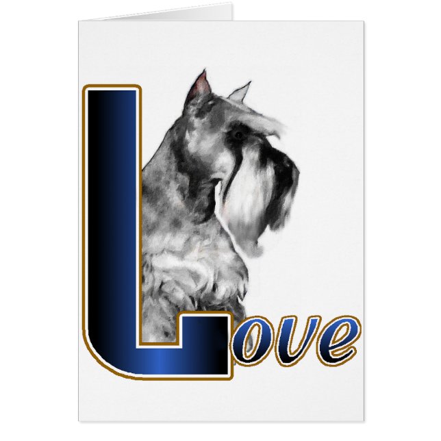 Miniature Schnauzer LOVE (Front)