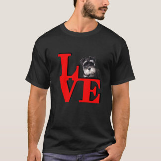 Miniature Schnauzer Love Park I love my dog T-Shirt