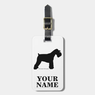 Miniature Schnauzer Luggage Tag