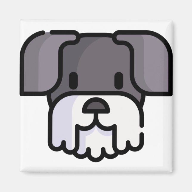 Miniature Schnauzer Magnet (Front)