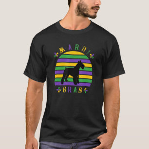 Miniature Schnauzer Mardi Gras Pet Dog Lover Mum W T-Shirt