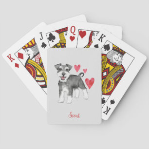 Miniature Schnauzer Mini Schnauzer Playing Cards