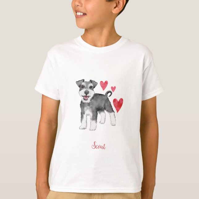 Miniature Schnauzer Mini Schnauzer T-Shirt (Front)
