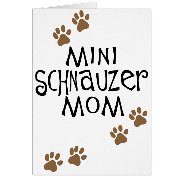 Miniature Schnauzer Mum (Front)