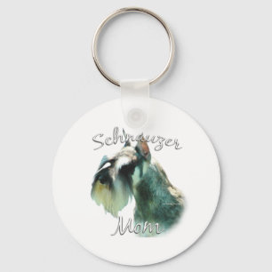 Miniature Schnauzer Mum 2 Key Ring