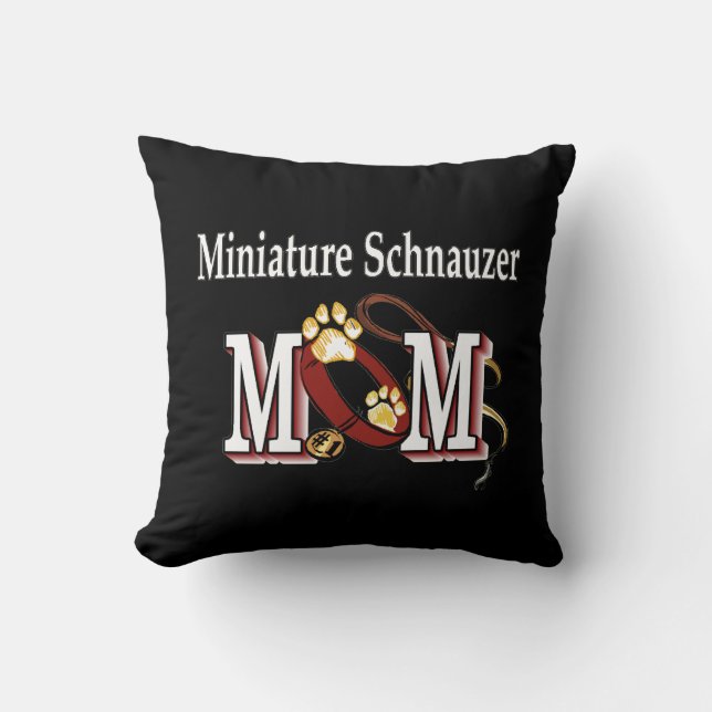 Miniature Schnauzer Mum Cushion (Front)