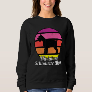 Miniature Schnauzer Mum I Retro Mini Schnauzer Sweatshirt