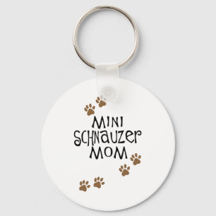 Miniature Schnauzer Mum Key Ring