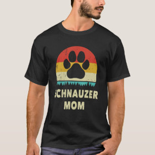 Miniature Schnauzer Mum Vintage Dog Women Dog T-Shirt
