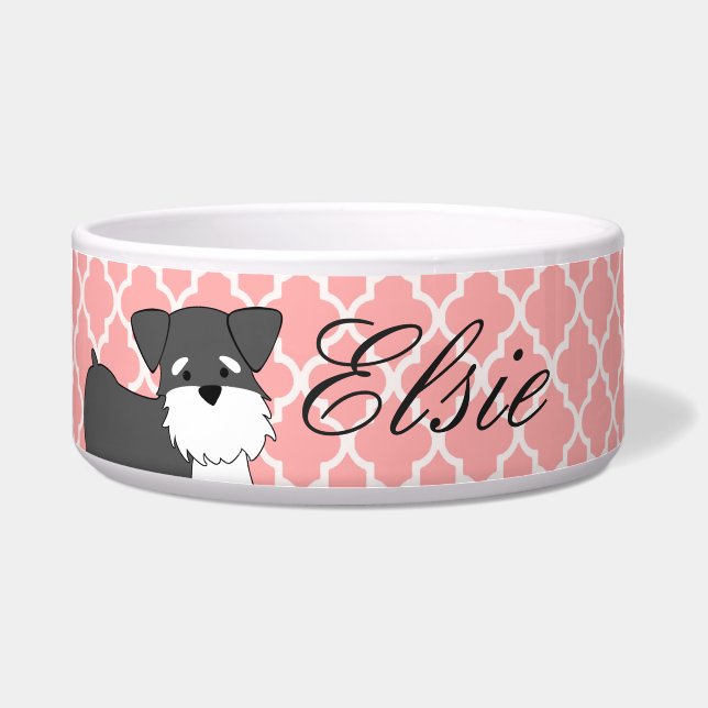 Miniature Schnauzer Pet Bowl (Front)