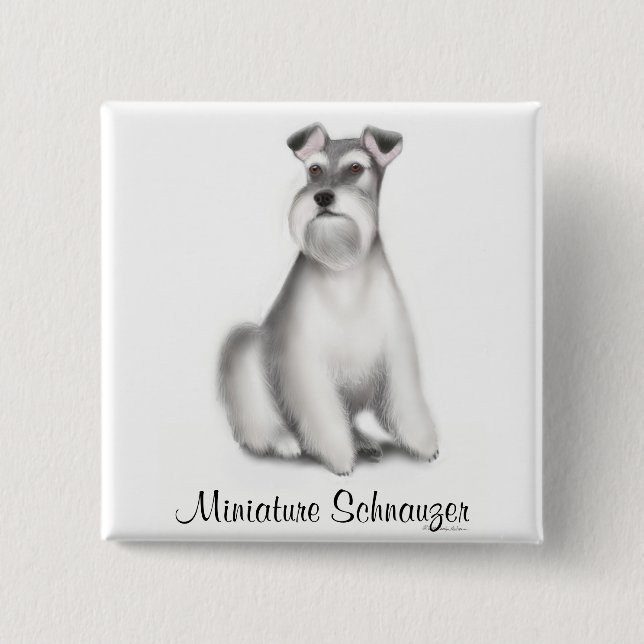 Miniature Schnauzer Pin (Front)