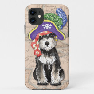 Miniature Schnauzer Pirate iPhone 11 Case