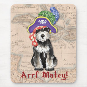 Miniature Schnauzer Pirate Mouse Pad