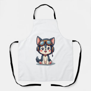 Miniature Schnauzer Puppy  (1) Apron