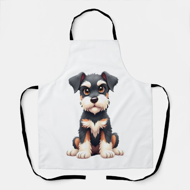 Miniature Schnauzer Puppy  (1) Apron (Front)