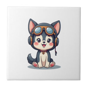 Miniature Schnauzer Puppy (1) Ceramic Tile