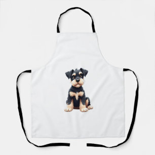 Miniature Schnauzer Puppy (4) Apron