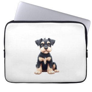 Miniature Schnauzer Puppy (4) Laptop Sleeve