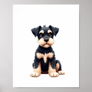 Miniature Schnauzer Puppy  (4) Poster