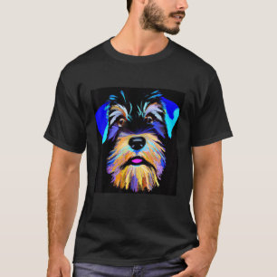 Miniature schnauzer puppy cute pup doggy schnauzer T-Shirt