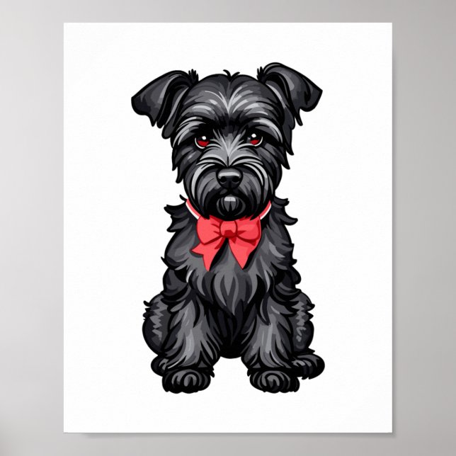 Miniature Schnauzer puppy  Poster (Front)