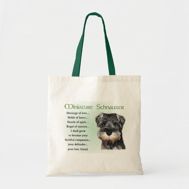 Miniature Schnauzer Puppy Tote Bag (Front)