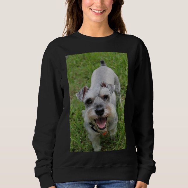 Miniature Schnauzer Smiling Sweatshirt (Front)