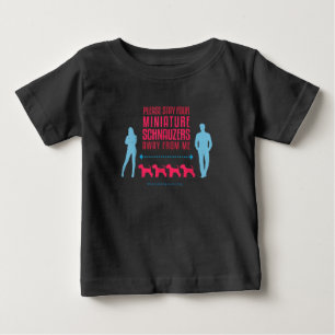 Miniature Schnauzer Social Distancing GuideT-Shirt Baby T-Shirt