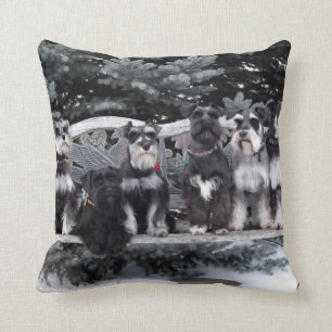 Miniature Schnauzer Throw Pillow