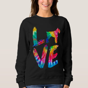 Miniature Schnauzer Tie Dye Love Dog Mum Dad Sweatshirt