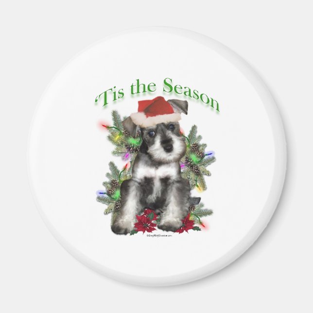 Miniature Schnauzer ‘Tis Magnet (Front)