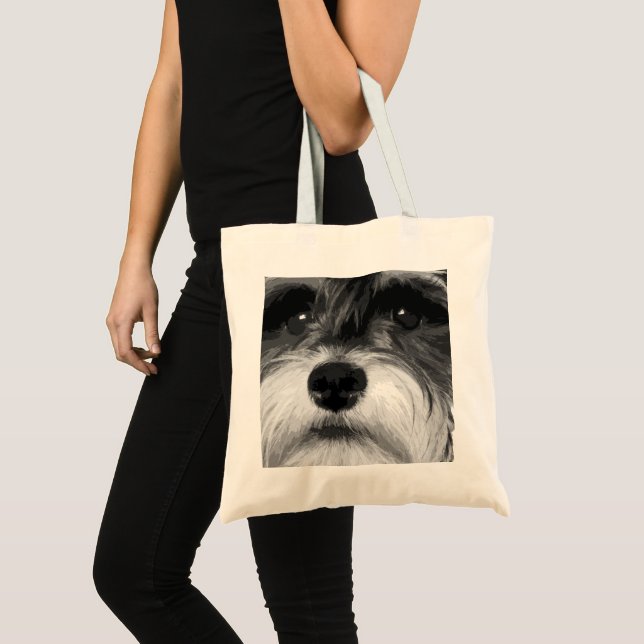 Miniature Schnauzer Tote Bag (Front (Product))