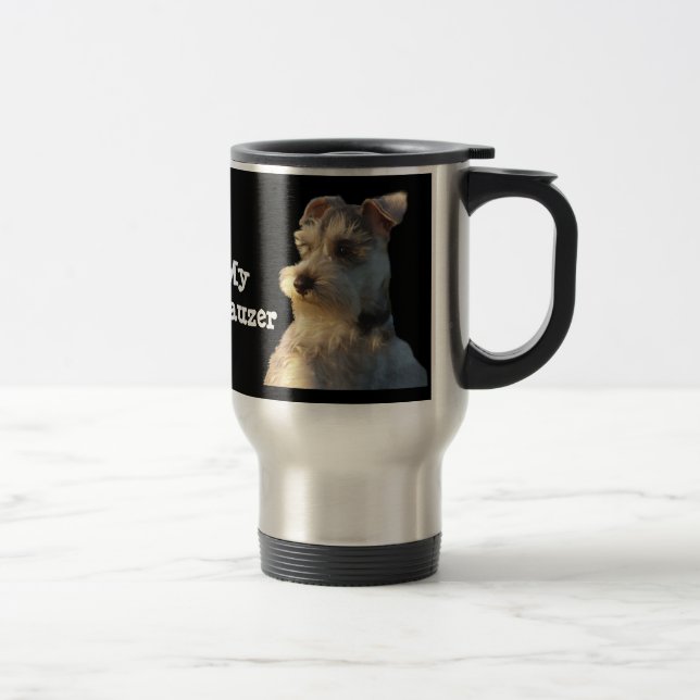 Miniature Schnauzer Travel Mug (Right)