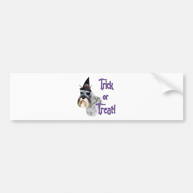 Miniature Schnauzer Trick Bumper Sticker (Front)