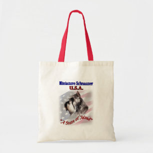 Miniature Schnauzer USA Tote Bag