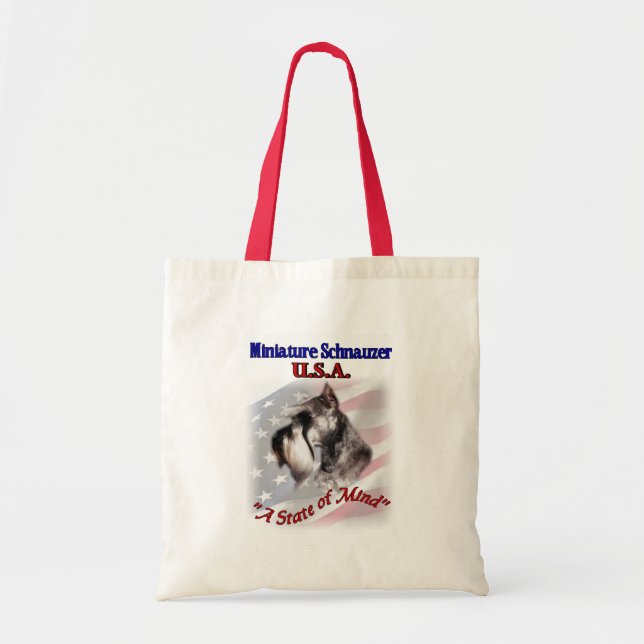 Miniature Schnauzer USA Tote Bag (Front)