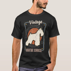 Miniature Schnauzer Vintage Retro Classic Dog Love T-Shirt