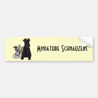 Miniature Schnauzers - Bumper Sticker