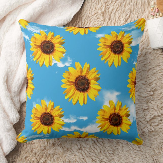 Miniature Sunflowers Pattern Cushion (Blanket)