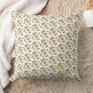 Miniature Sunflowers Pattern Cushion