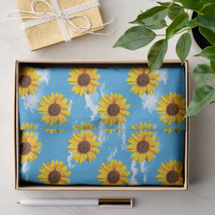 Miniature Sunflowers Pattern Tissue Paper