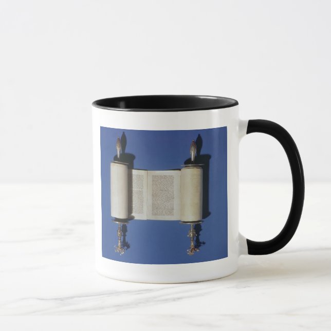 Miniature Torah Scroll, 1765 Mug (Right)