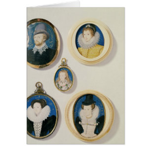 Miniatures, from L to R, T to B: Man with a Hand f