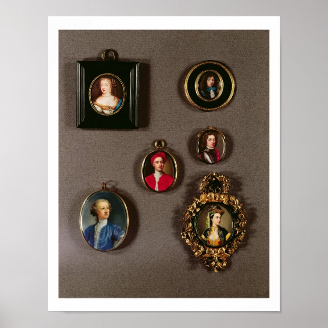 Miniatures from LtoR, TtoB: Frances Teresa Stuart, Poster (Front)