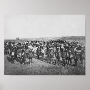 Miniconjou with White Soldiers Poster