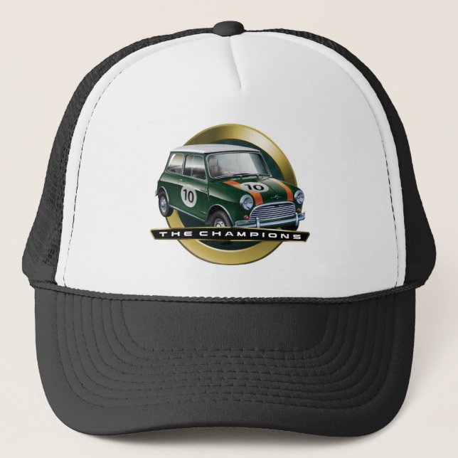MiniCooper S green Trucker Hat (Front)