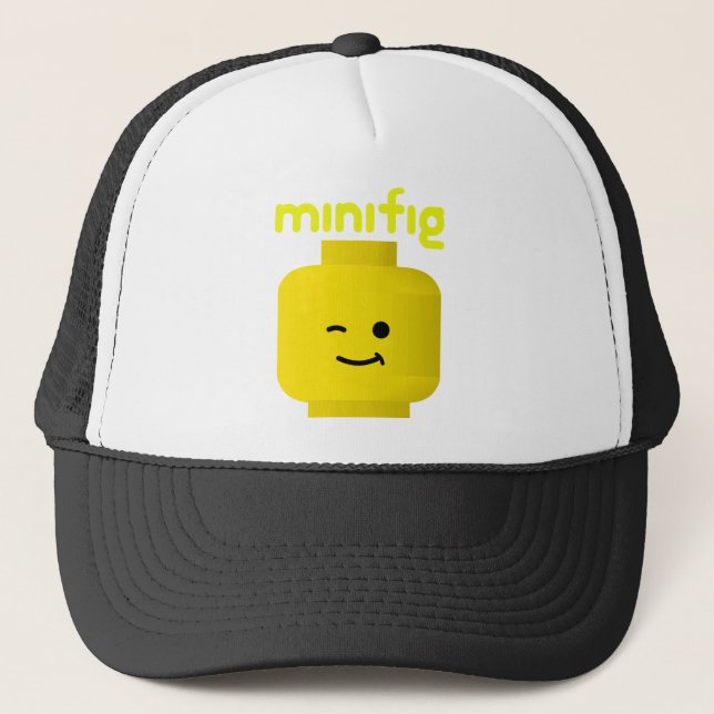 MINIFIG HEAD TRUCKER HAT (Front)