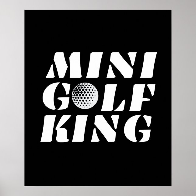 Minigolf King Minigolfer Champion Winner Poster (Front)