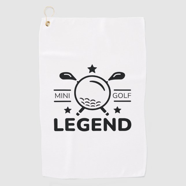 Minigolf Legend Golf Towel (Front)